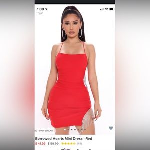 Fashion Nova red dress